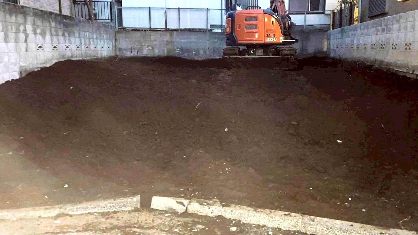 杉並区荻窪の解体工事の画像