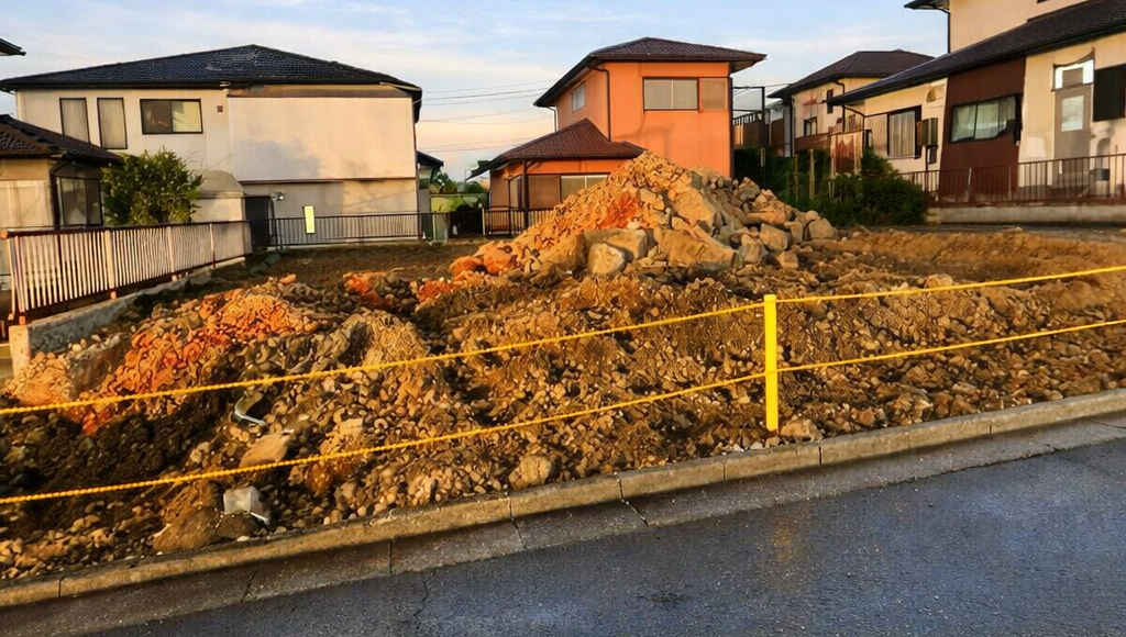 八王子市片倉町の解体工事の画像