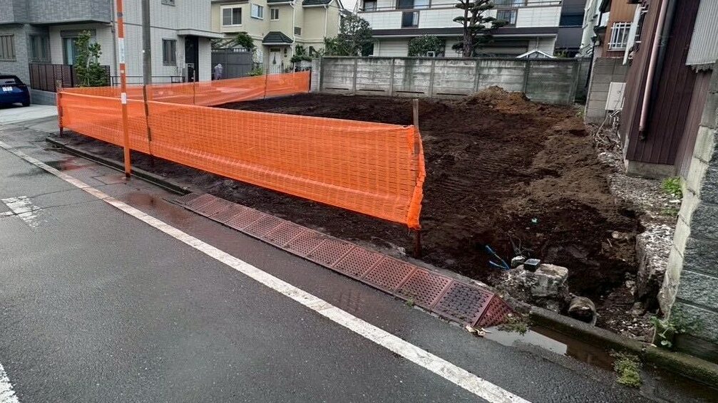 中野区上鷺宮の解体工事の画像