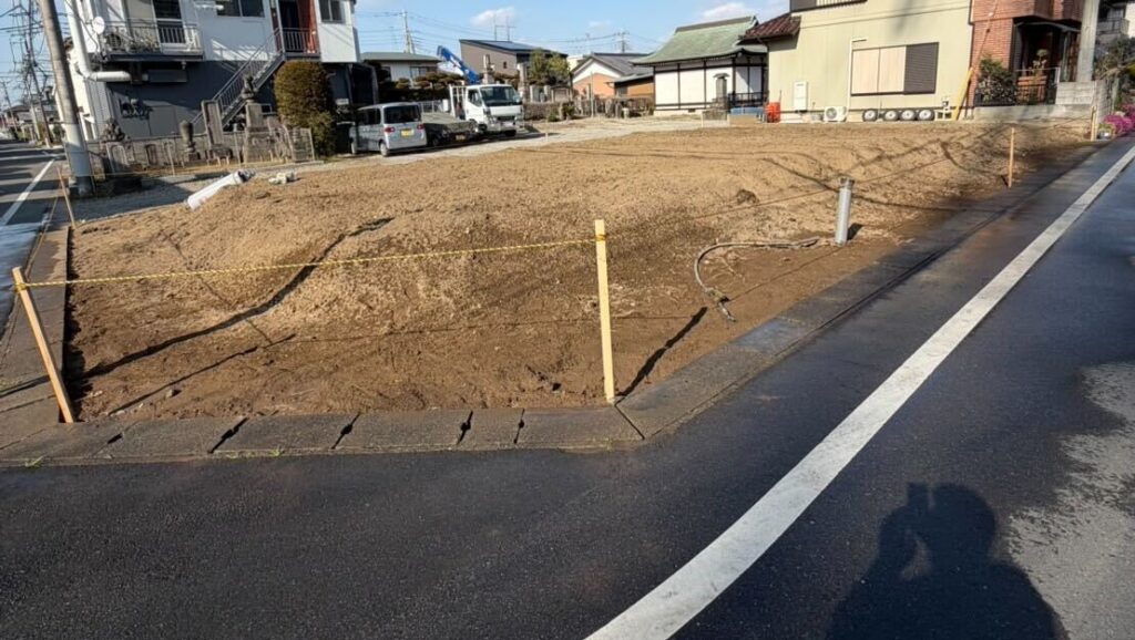 吉川市道庭の解体工事