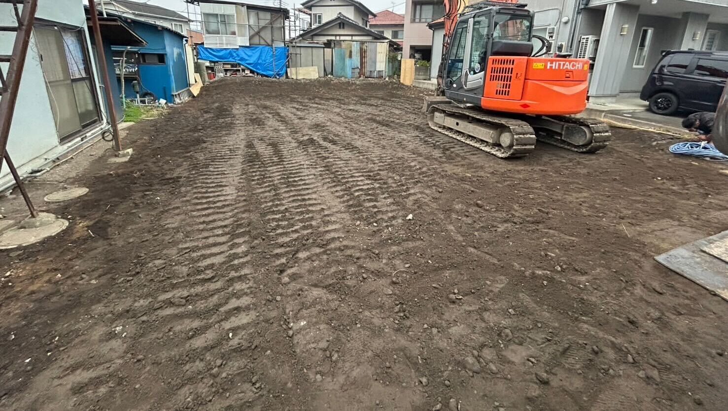 高崎市聖石町の解体工事の画像