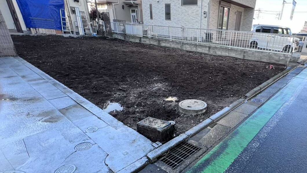 新座市野火止の解体工事の画像