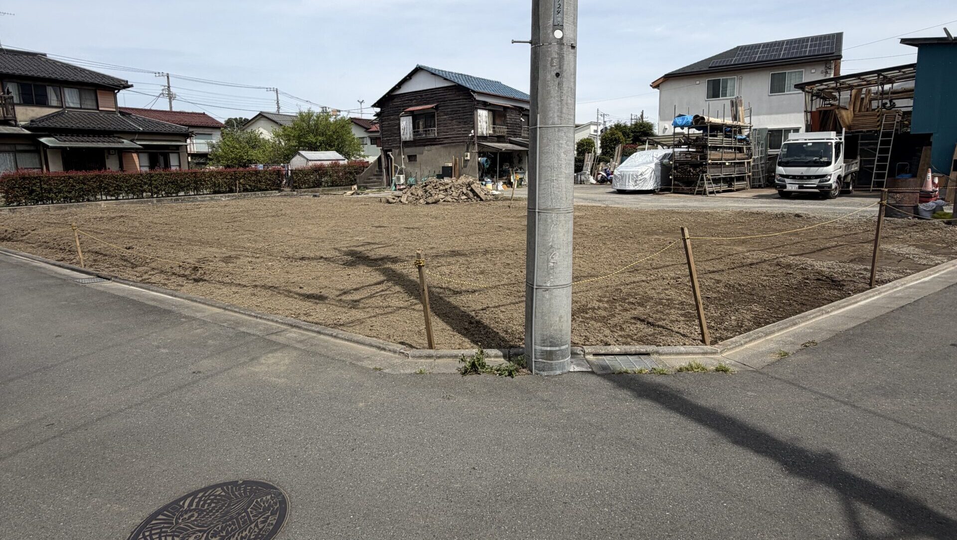 府中市是政の解体工事の画像