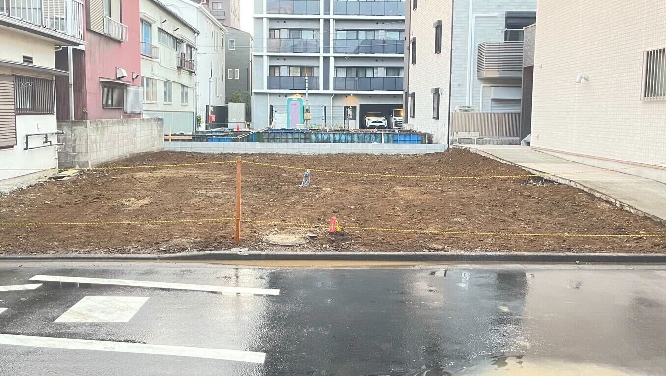 川崎市中原区上丸子八幡町の解体工事の画像