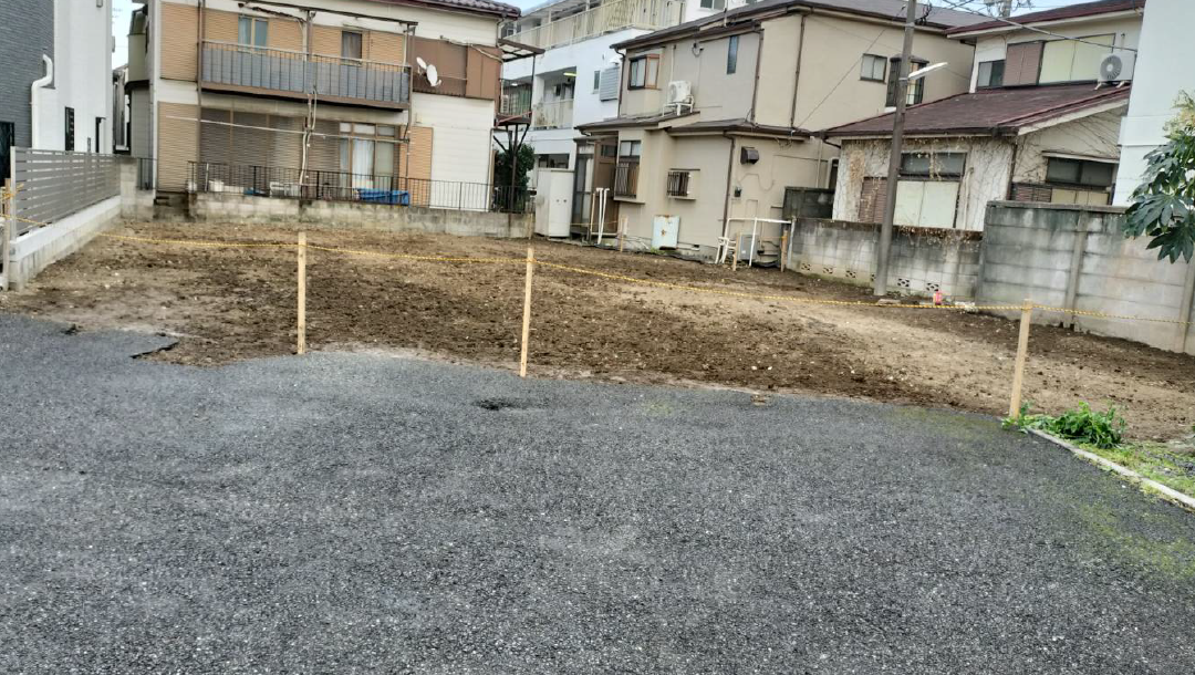 大田区多摩川の解体工事の画像