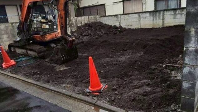 練馬区谷原の解体工事の画像
