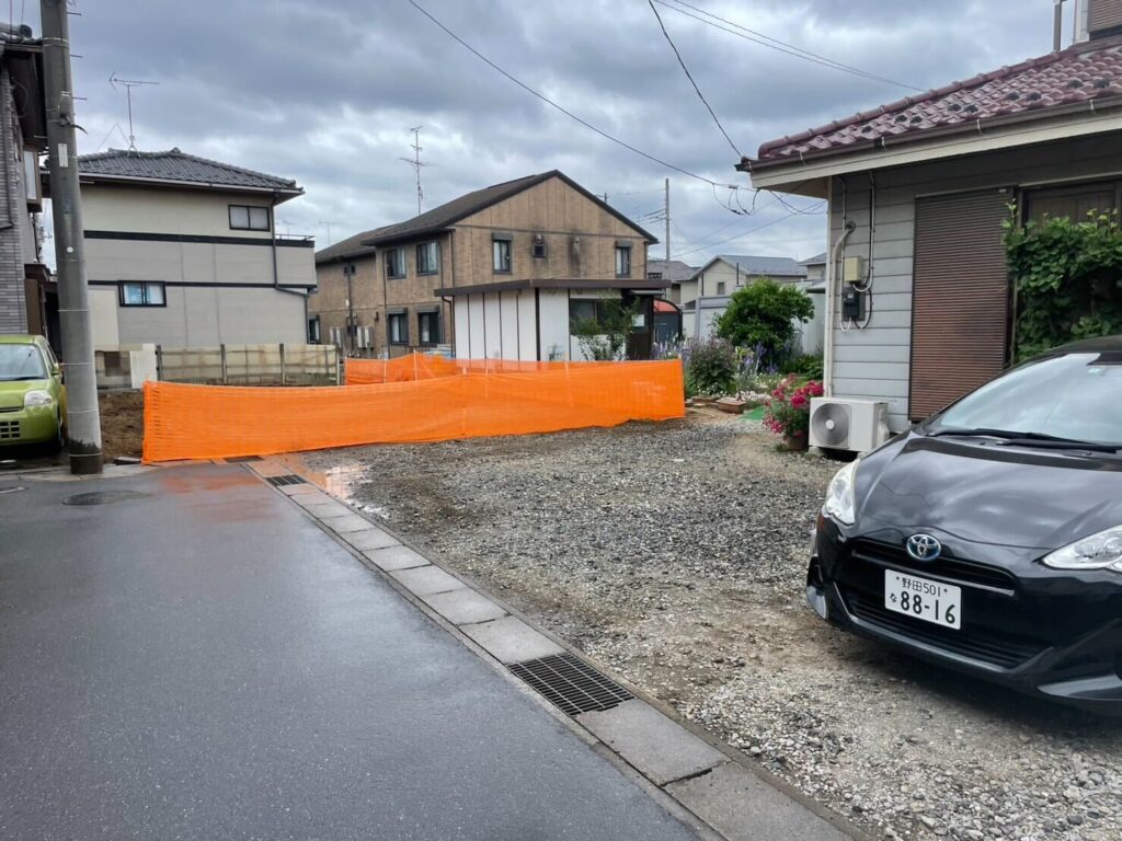 流山市おおたかの森南の解体工事