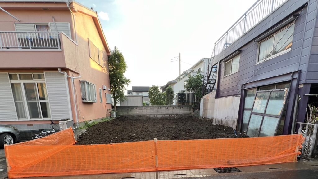 草加市新里町の解体工事