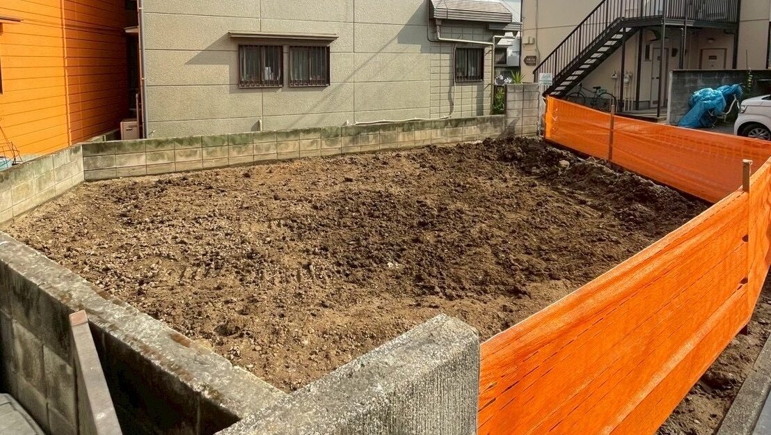 葛飾区柴又の解体工事の画像
