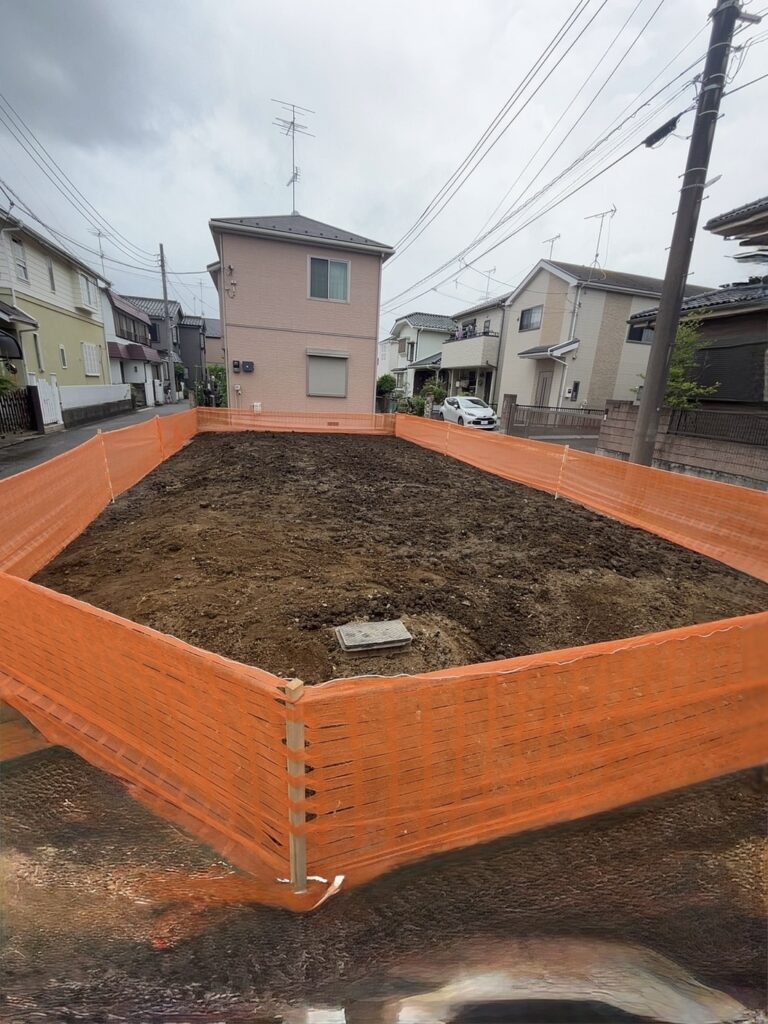 春日部市小渕の解体工事