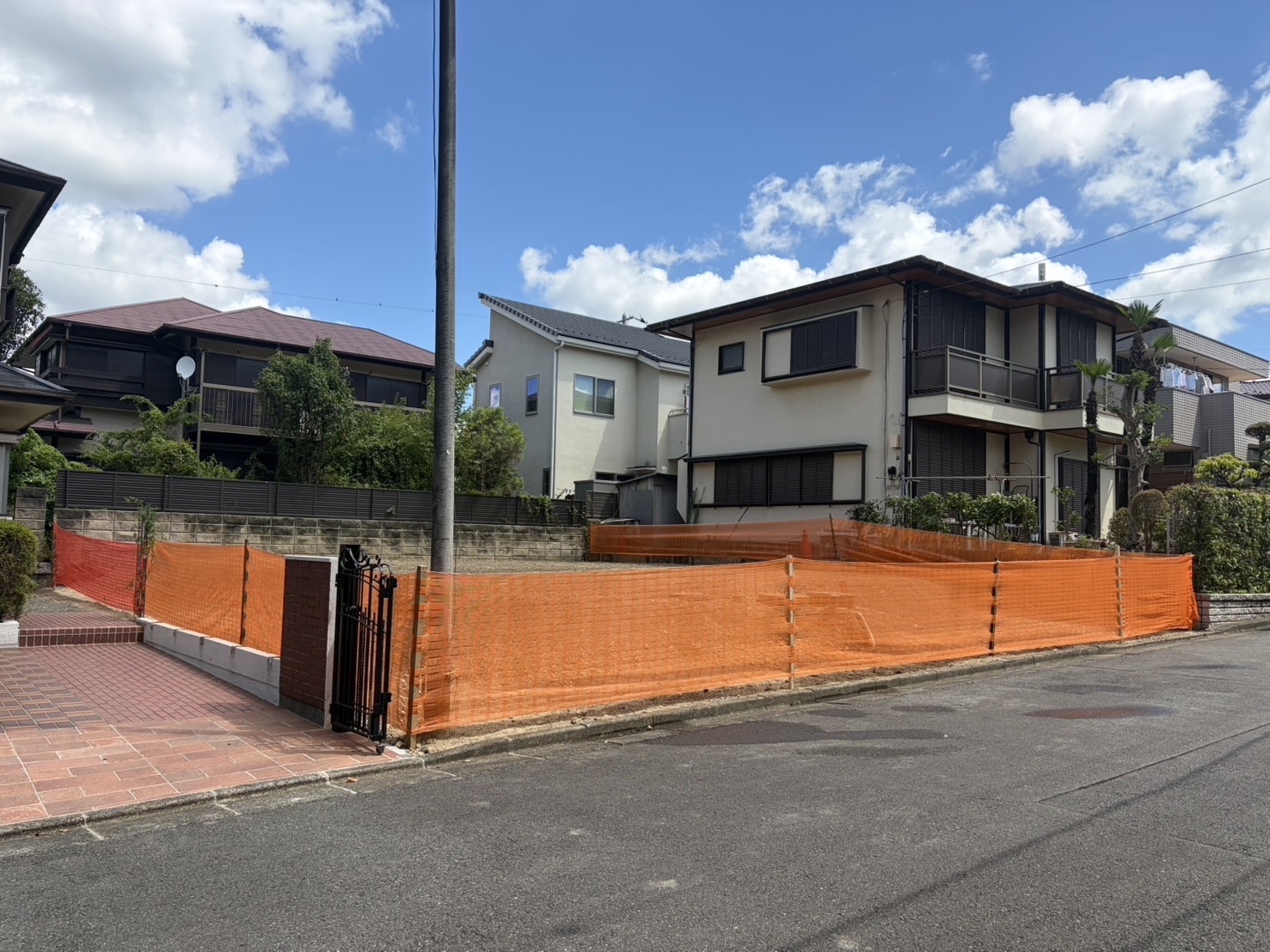 川崎市麻生区王禅寺東の解体工事の画像