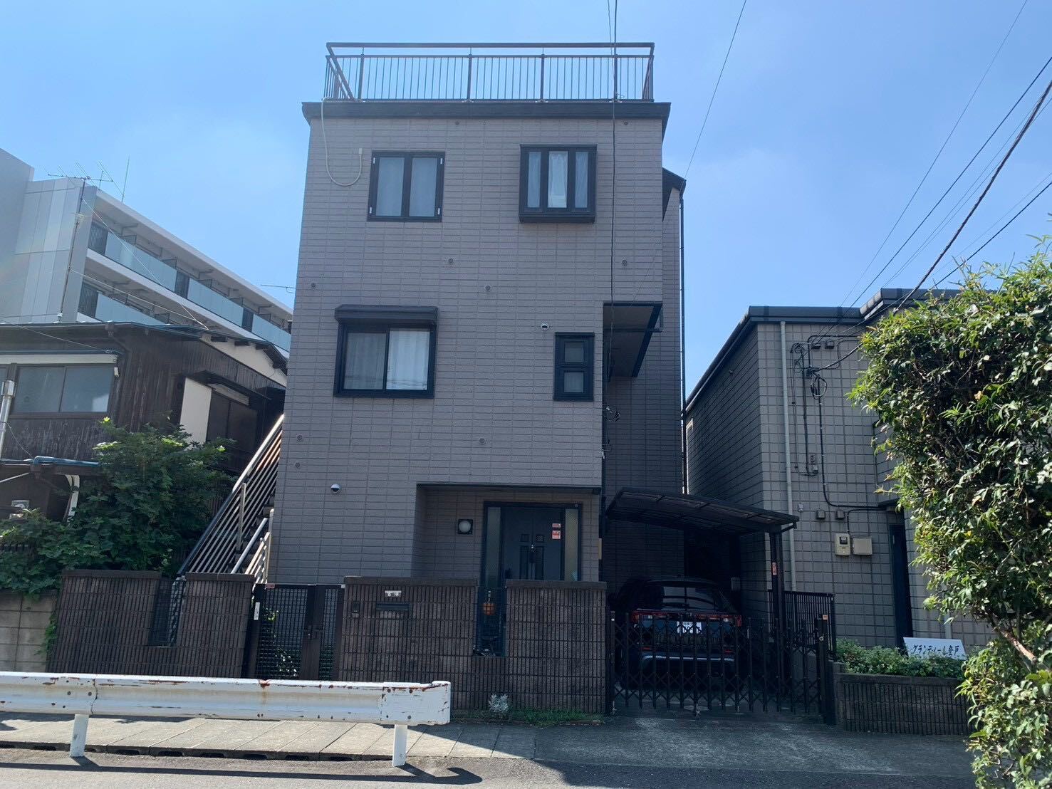 川崎市多摩区登戸の解体工事の画像
