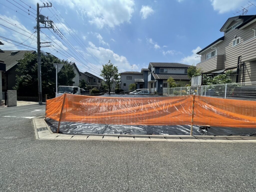 流山市おおたかの森西の解体工事