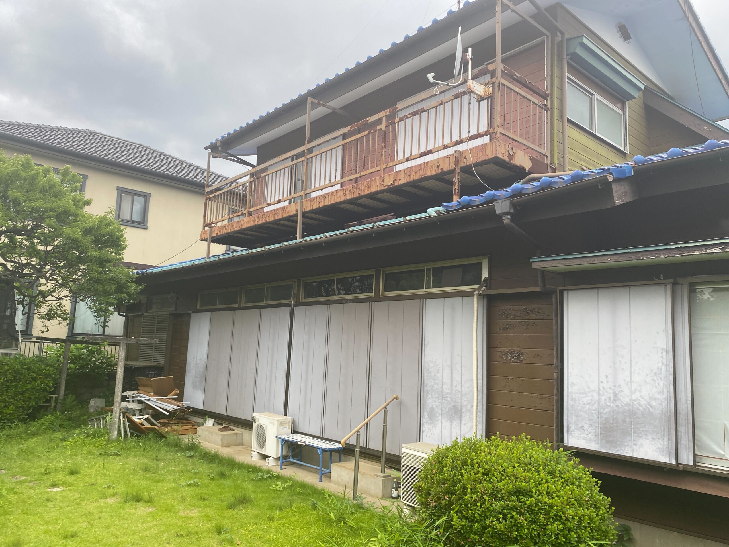 国立市東の解体工事の画像