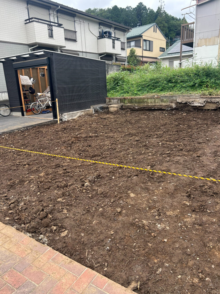 青梅市勝沼の解体工事