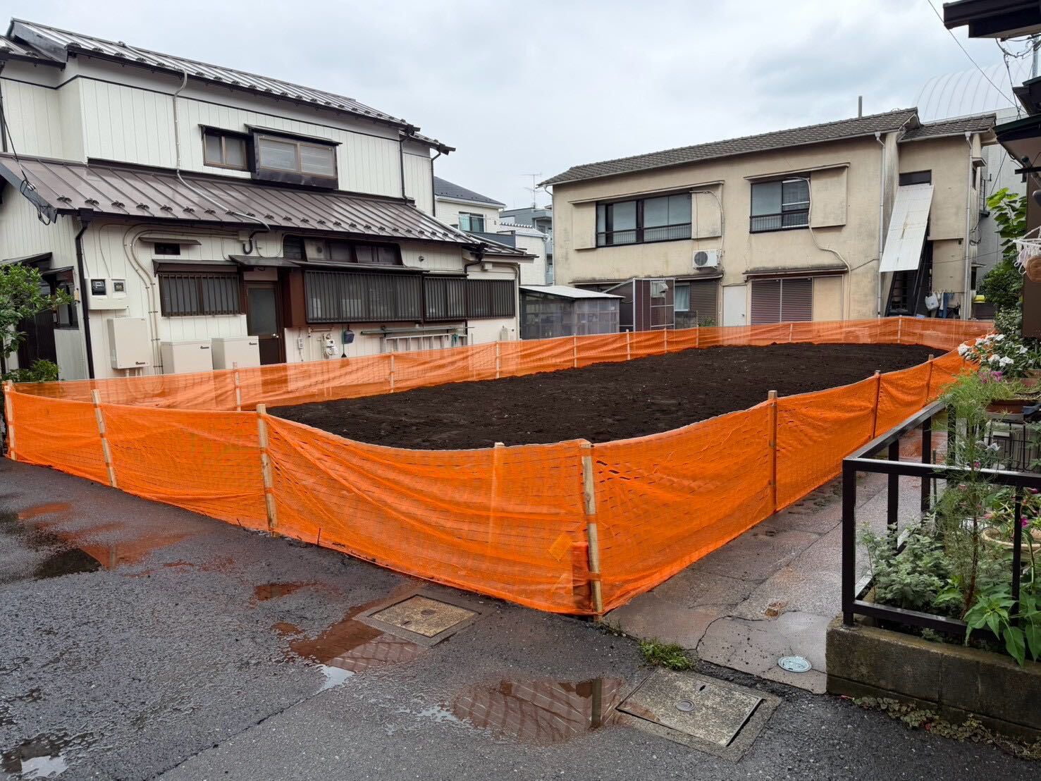 調布市菊野台の解体工事の画像