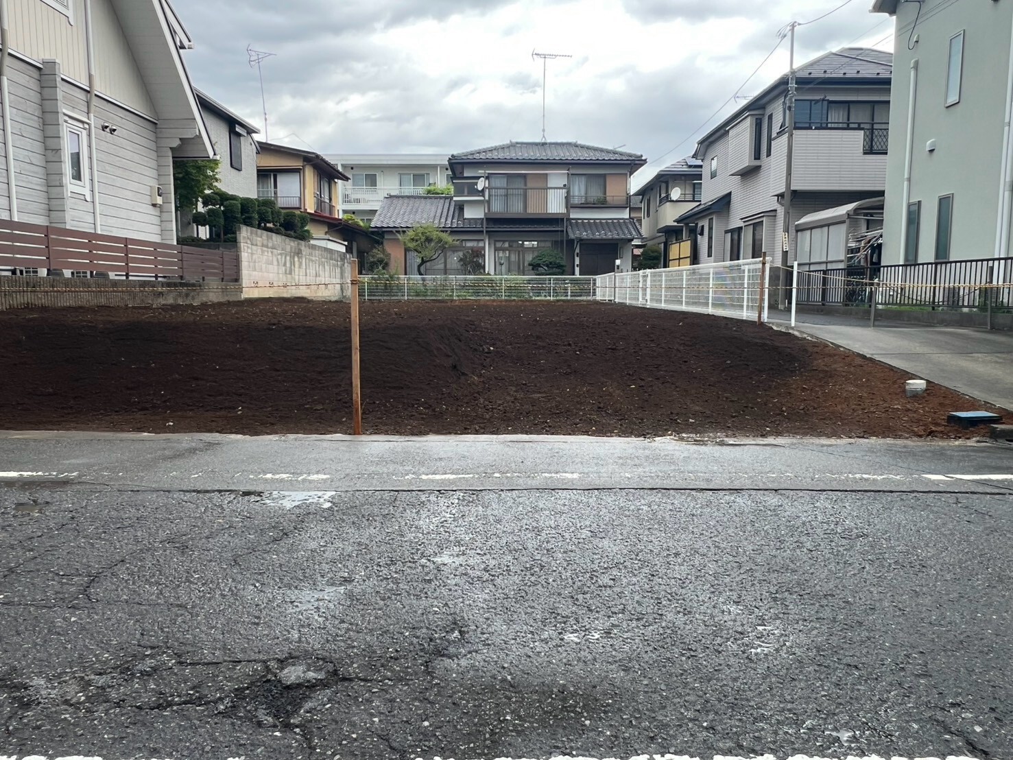 国立市中の解体工事の画像